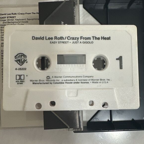 David Lee Roth "Crazy From The Heat" Cassette Tape 1985 Warner Bros - Picture 5 of 6